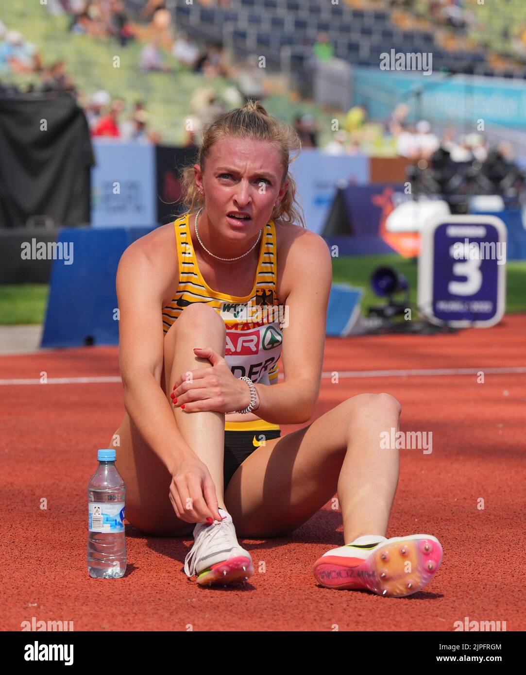 Aisha NAIBE-WEY Women's 400m Hurdles Heat 4, 2014 Sainsbury's