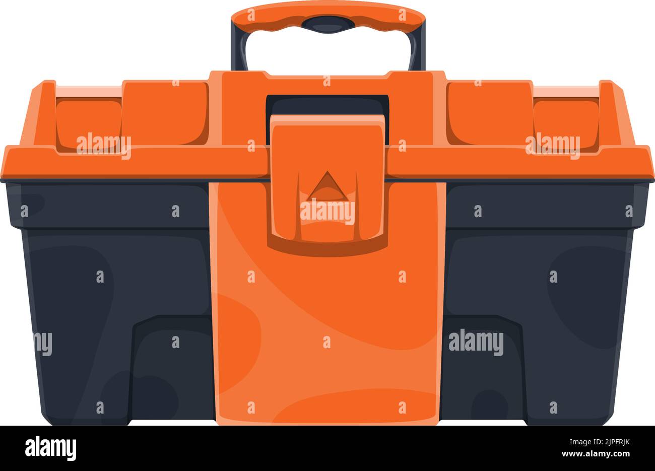 Toolbox construction and carpentry works tool box, vector. Woodwork