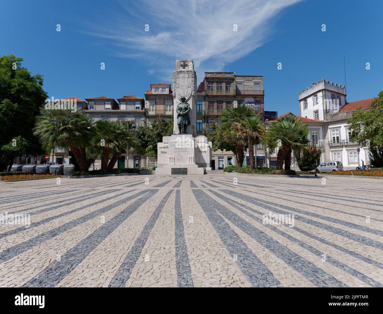 Praca de Carlos Alberto in Porto with its striped floor and Great War ...