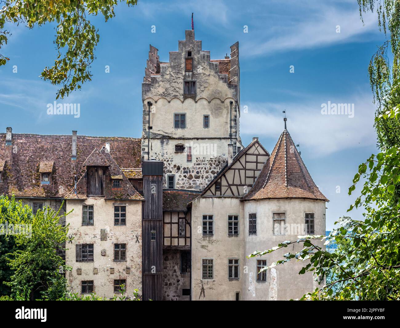 BADEN-WUERTTEMBERG : Meersburg Castle Stock Photo