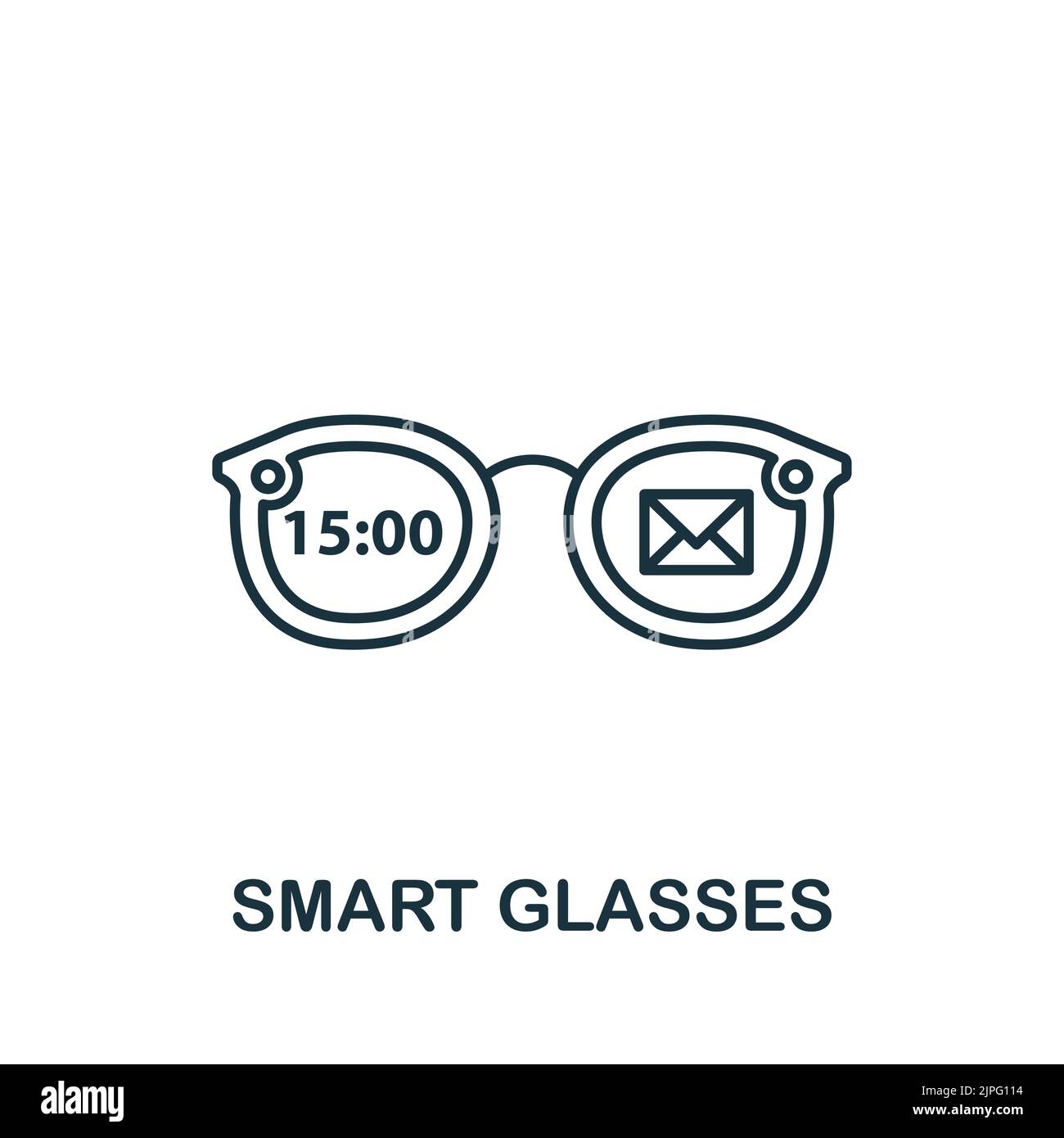 Smart Glasses icon. Line simple icon for templates, web design and