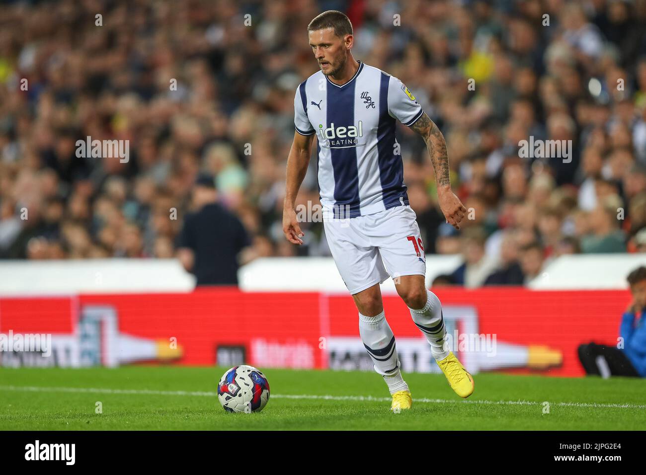 John Swift #19 of West Bromwich Albion runs with the ball Stock Photo ...