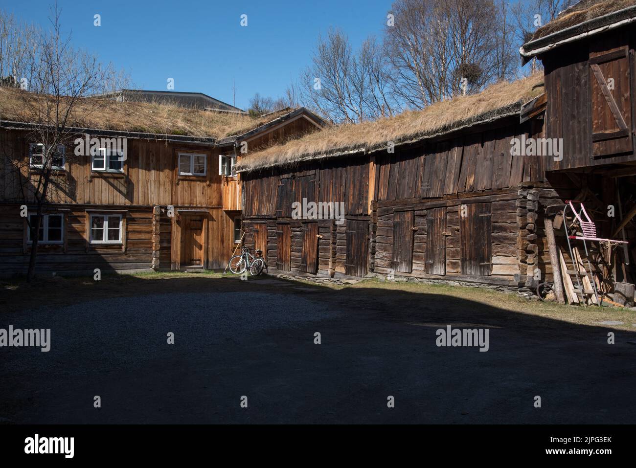 Røros is a copper mining town with some historic wooden buildings in ...
