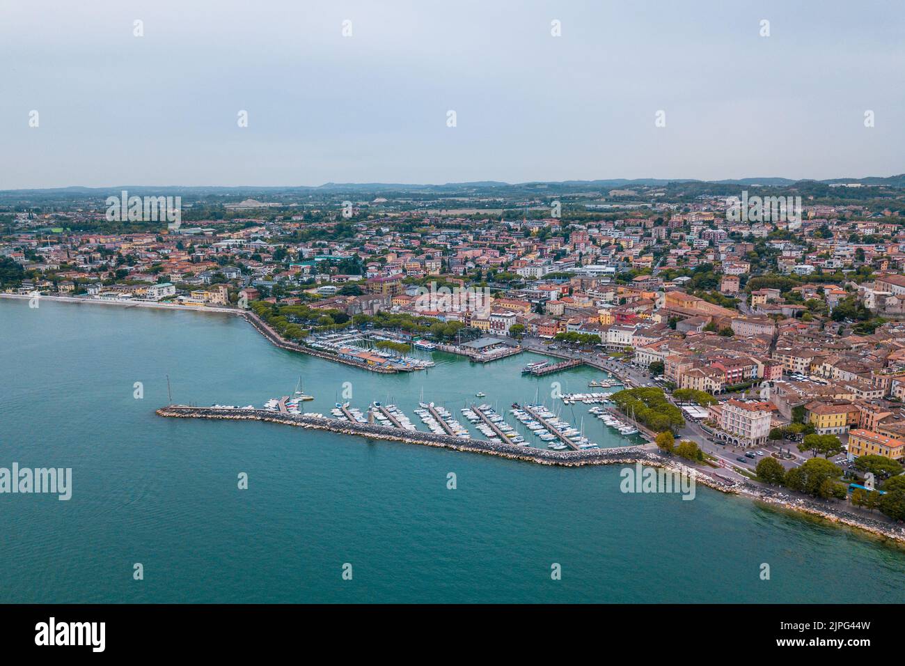 Italy, August 2022: panoramic view of Desenzano del Garda in the province of Brescia Lombardy Stock Photo