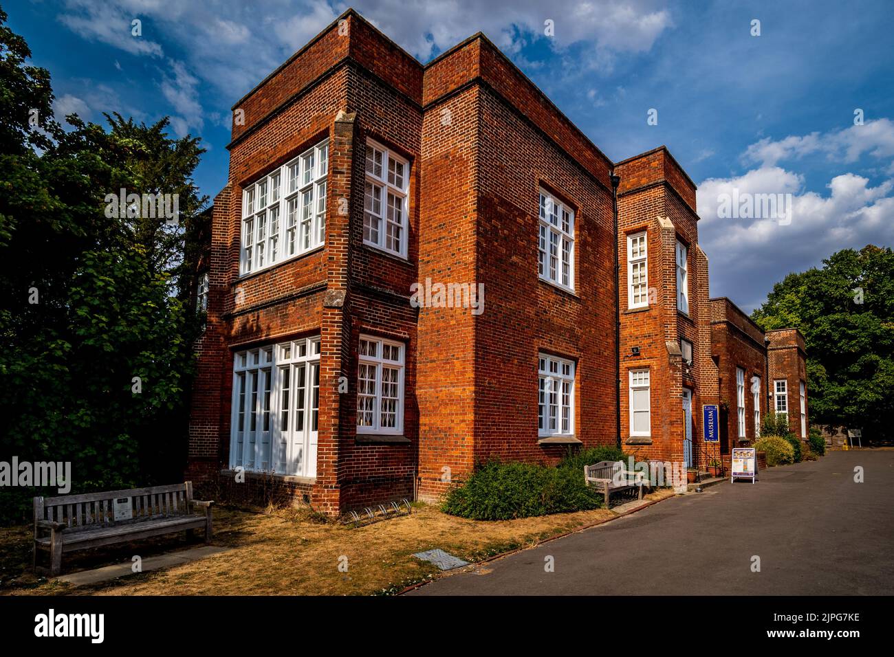 Saffron Walden Museum in Museum Street, Saffron Walden, North Essex, Thought to be one of the oldest purpose built museums in the UK, founded in 1835. Stock Photo