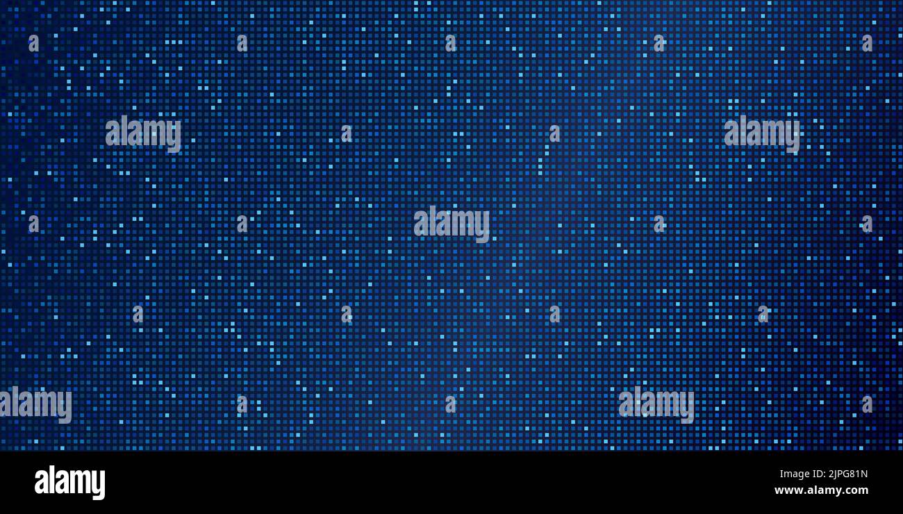 abstract blue technology pixel background, vector illustration Stock Vector