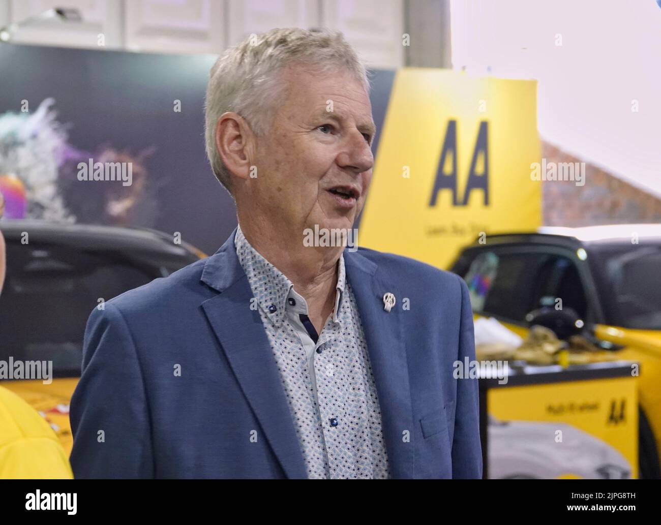 Farnborough, Hants, UK. 18th Aug, 2022. President of the AA Edmund