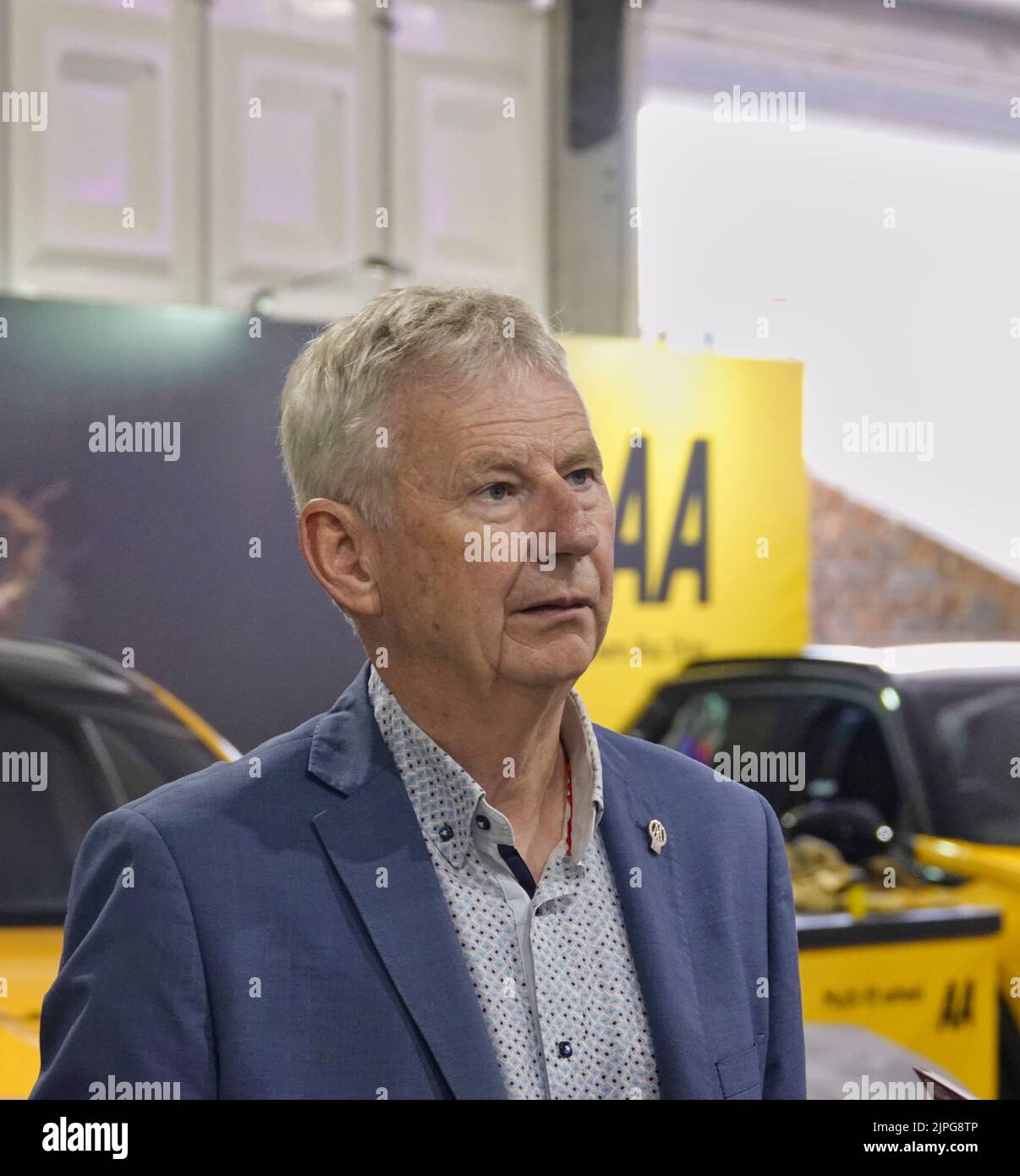 Farnborough, Hants, UK. 18th Aug, 2022. President of the AA Edmund