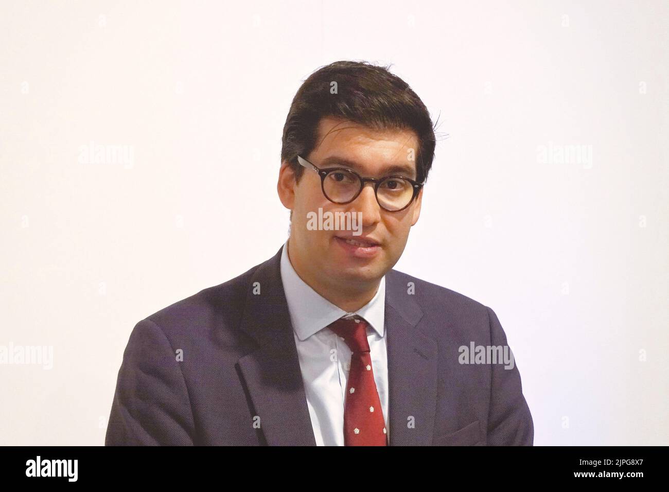 Farnborough, Hants, UK. 18th Aug, 2022. Ranil Jayawardena MP, Minister