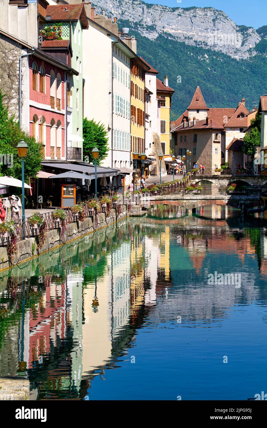 Annecy Haute Savoie France. The Thiou river Stock Photo - Alamy