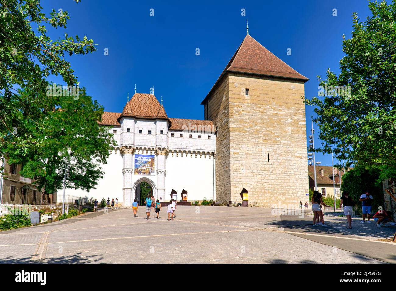 Annecy Haute Savoie France. The castle Stock Photo