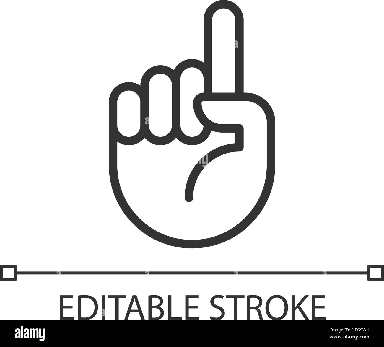 Finger attention Black and White Stock Photos & Images - Alamy