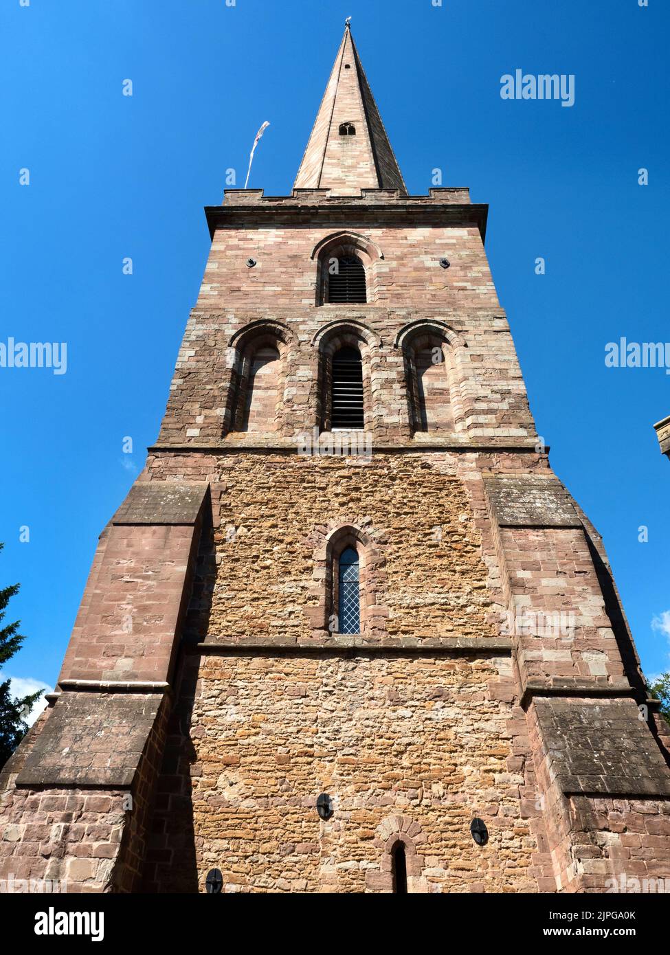 Detached bell tower at the Church of St Michael and All Angels at Ledbury Herefordshire England Stock Photo