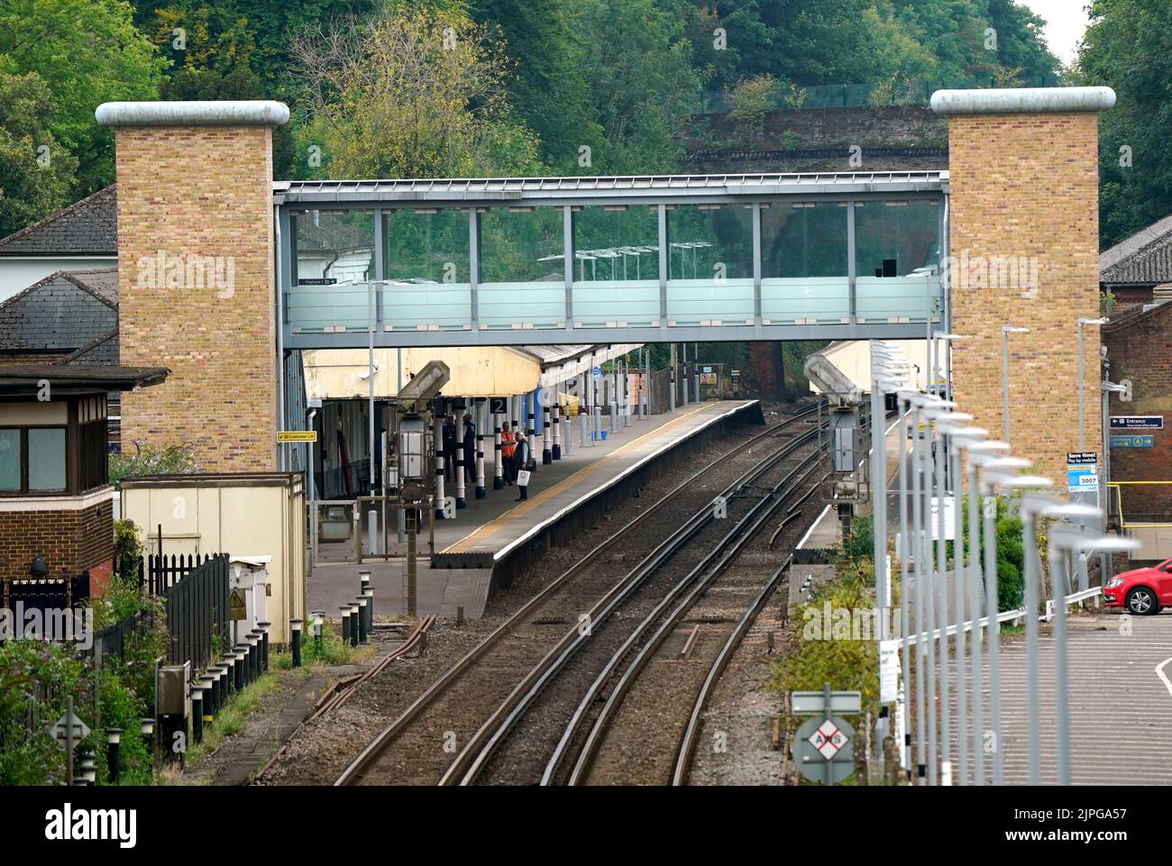 A view of Winchester railway station in Hampshire. Picture date: Thursday August 18, 2022. Stock Photo