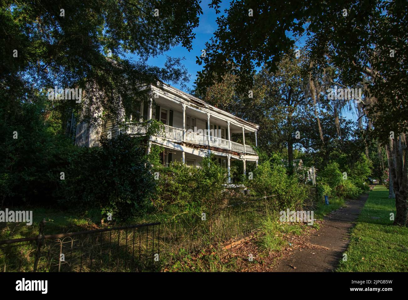 Fort Gaines, USA August 13, 2022 Old abandoned derelict