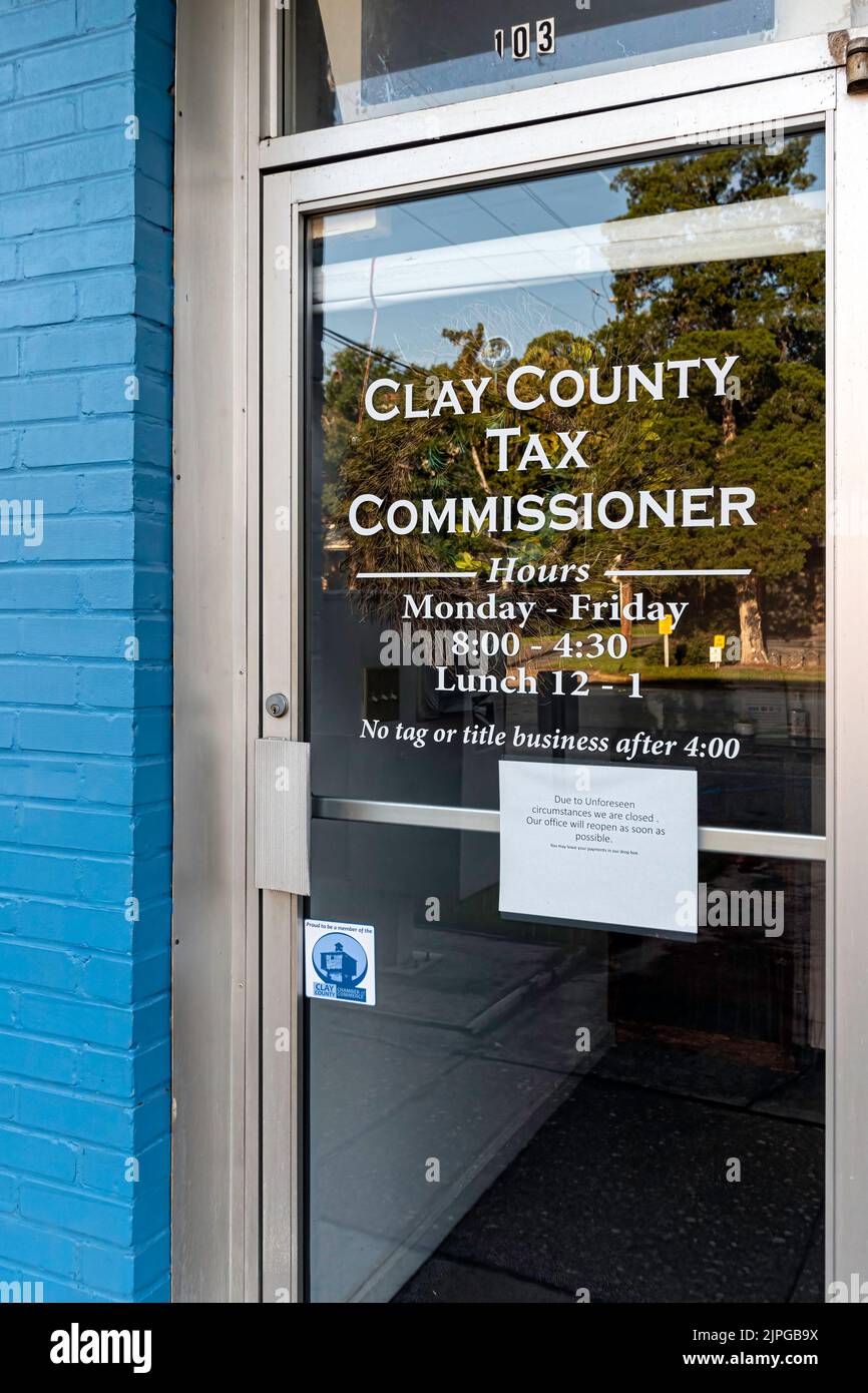 Fort Gaines, USA August 13, 2022 Entrance to the Clay