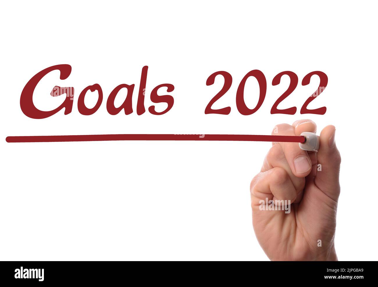 Goals, 2022, ziele, mindset Stock Photo Alamy