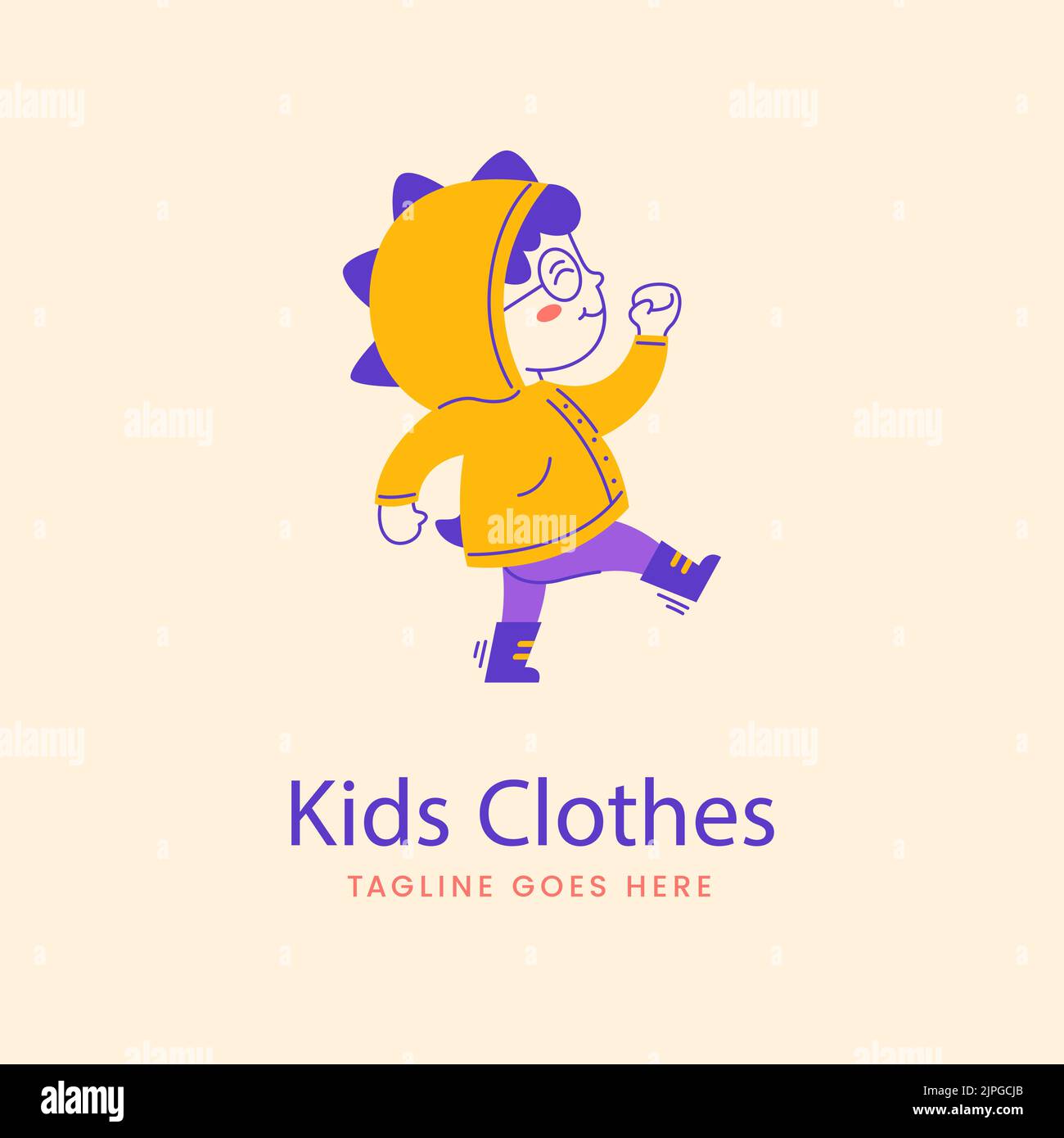 Hand Drawn Kids Clothing Store Logo Vector Illustration Stock Vector hand-drawn-kids-clothing-store-logo-vector-illustration-stock-vector