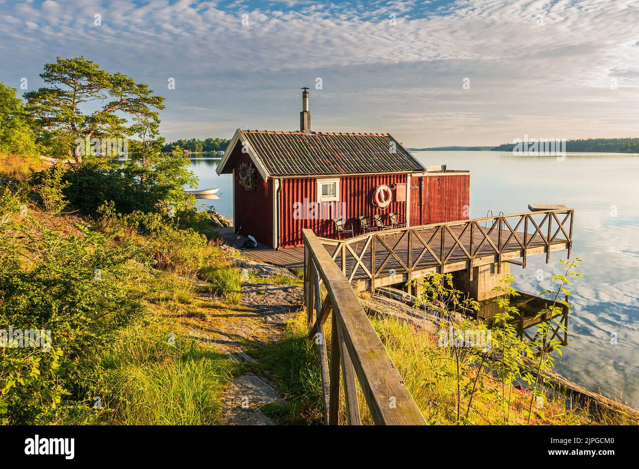 sweden, wooden cabin, Lidingö, swedens, cabins Stock Photo