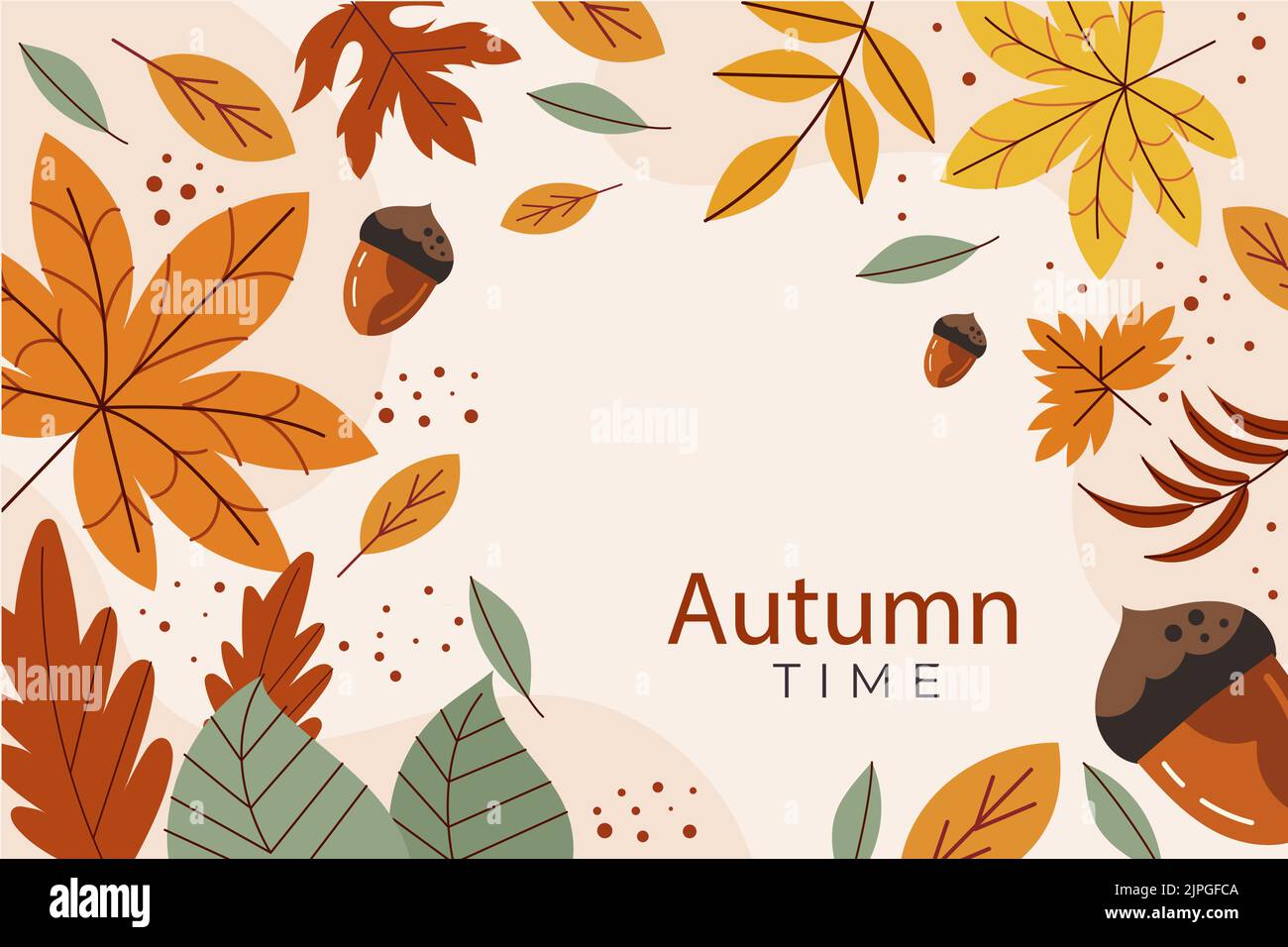 Flat background for autumn celebration Vector illustration Stock Vector ...