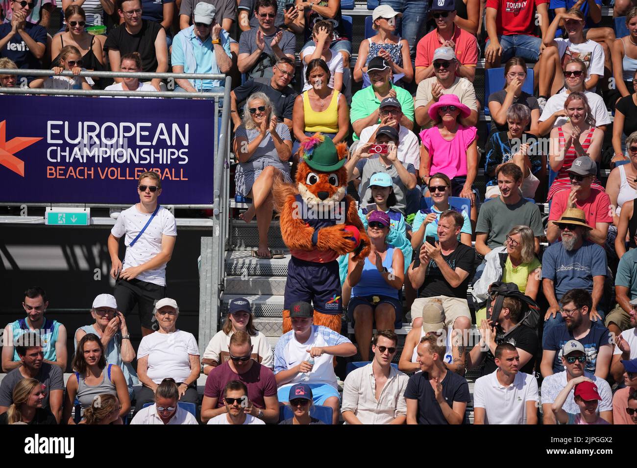 18 August 2022, Bavaria, Munich Volleyball/Beach European