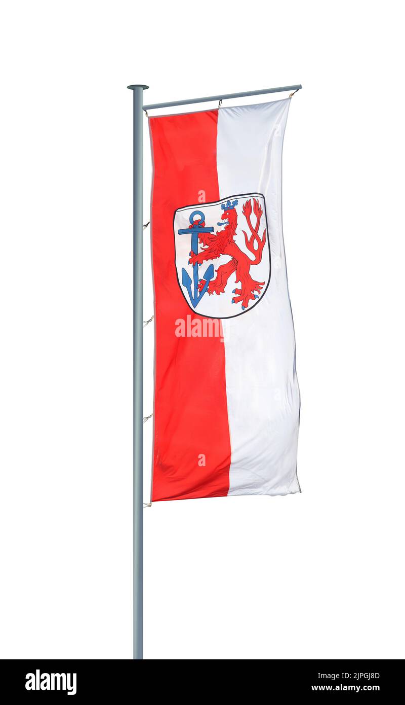 flag, düsseldorf, flags, dusseldorfs Stock Photo