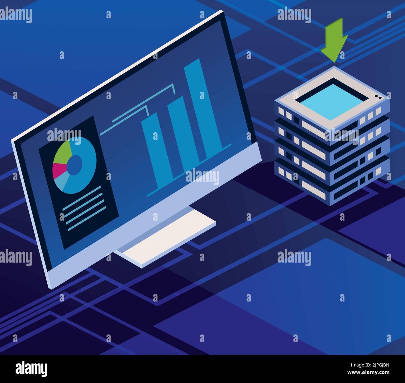 data storage tech Stock Vector Image & Art - Alamy