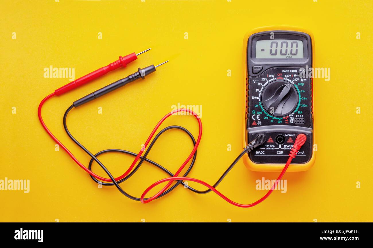 gauge, multimeter, meters Stock Photo Alamy