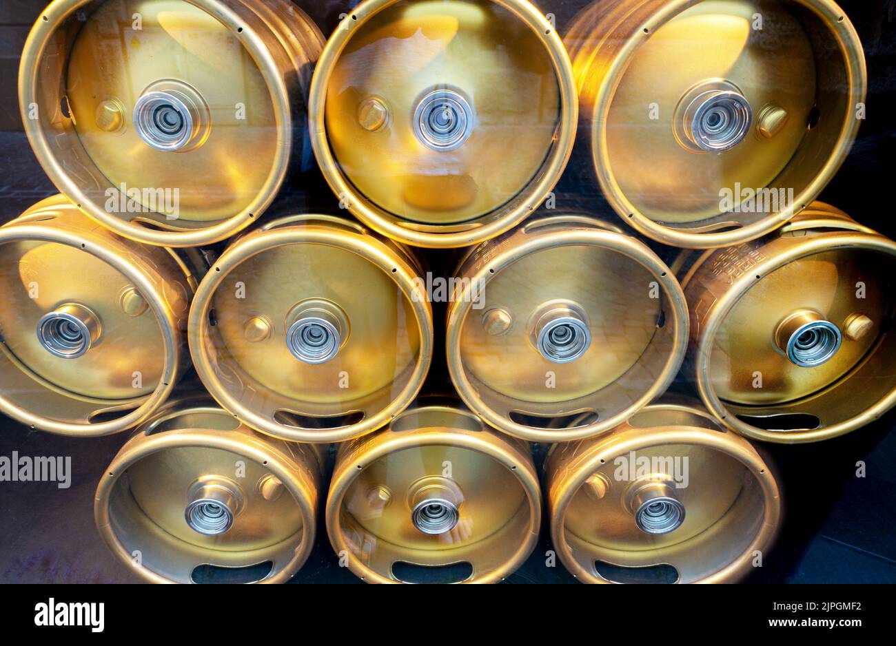 beer, stacked, beer keg, beers, stackeds, kegs Stock Photo Alamy
