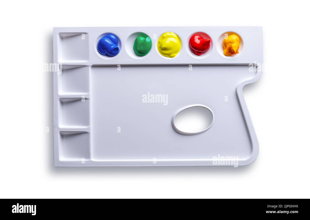 color palette, mixing palette, color palettes, mixing palettes Stock