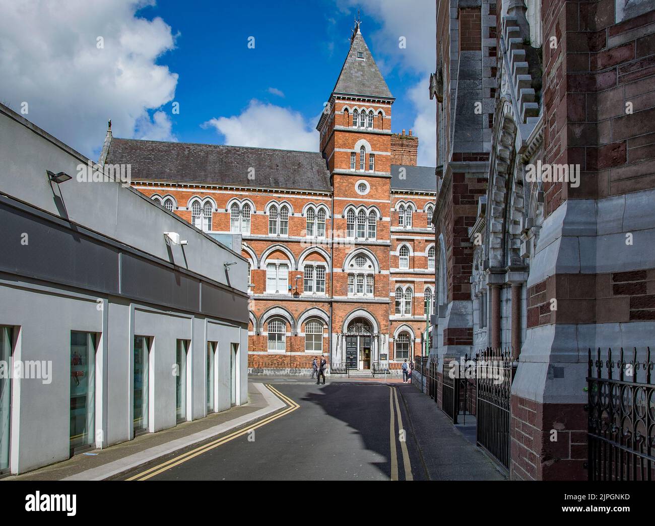 CORK, IRELAND. APRIL 19, 2022. St Peter's Cathedral on the Main street. Daytime Stock Photo