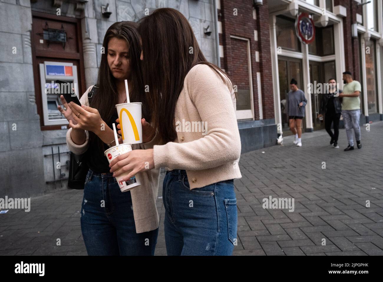 Netherlands, Amsterdam, July 2021. Illustration of daily life in Amsterdam. Photograph by Martin Bertrand. Pays-Bas, Amsterdam, Juillet 2021. Illustra Stock Photo