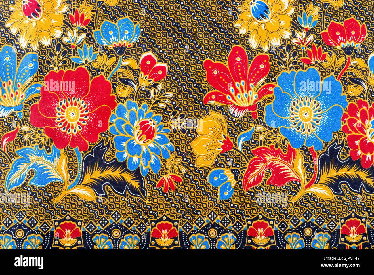 Batik Sarong Pattern Background In Thailand, Traditional Batik Sarong ...