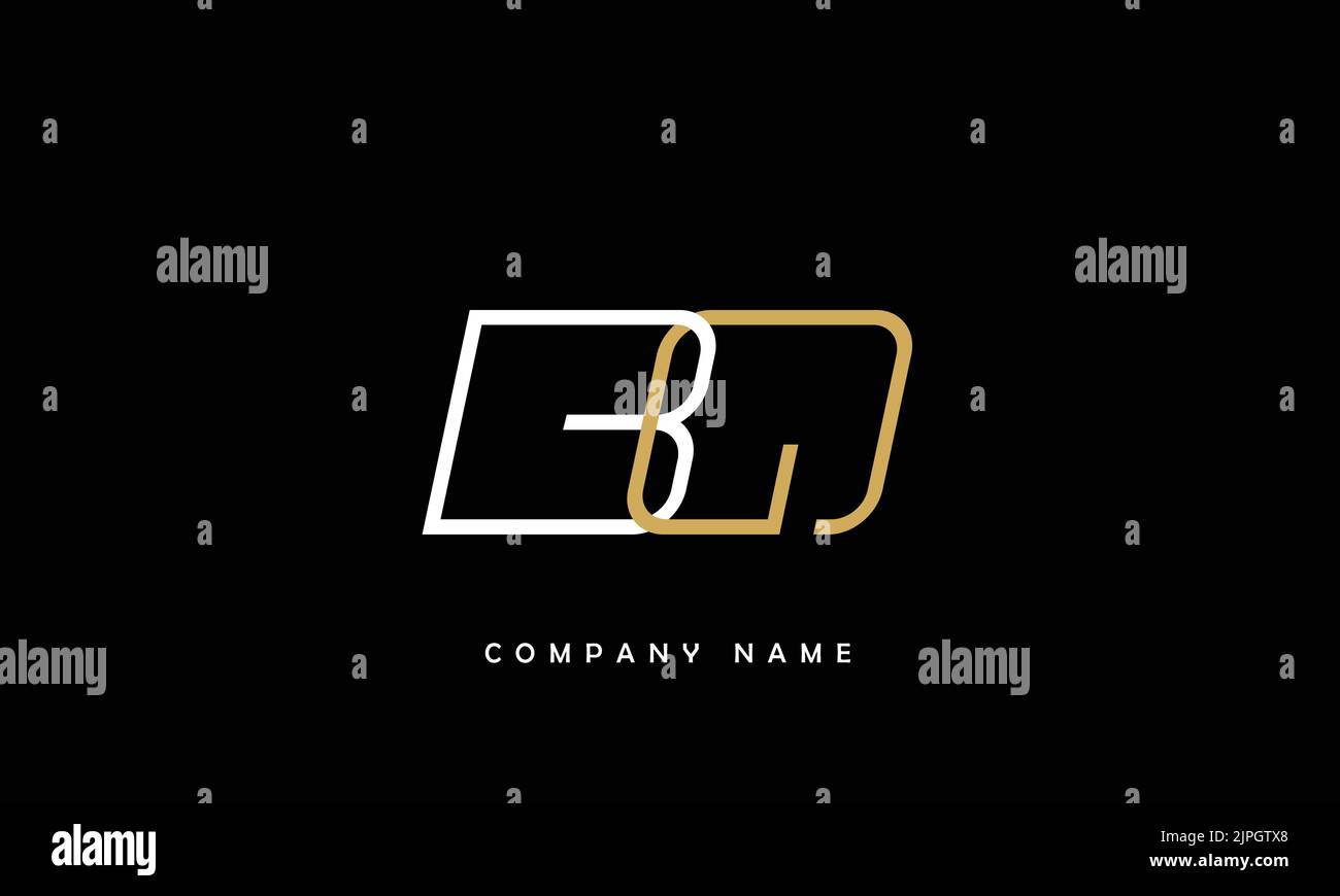 BQ, QB Abstract Letters Logo Monogram Stock Vector