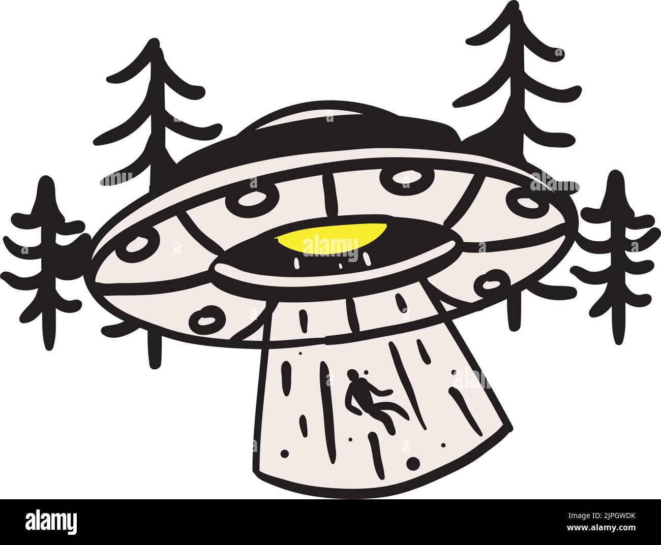 space ufo abduction Stock Vector Image & Art - Alamy