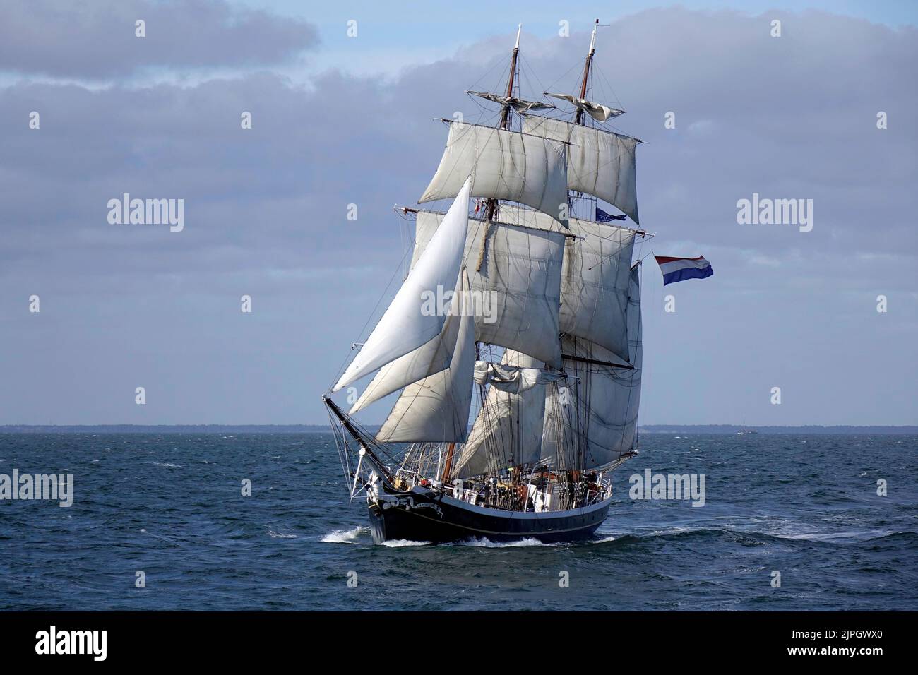 Dutch brig Morgenster at the start of the race from Esbjerg-Harlingen 2022 Stock Photo
