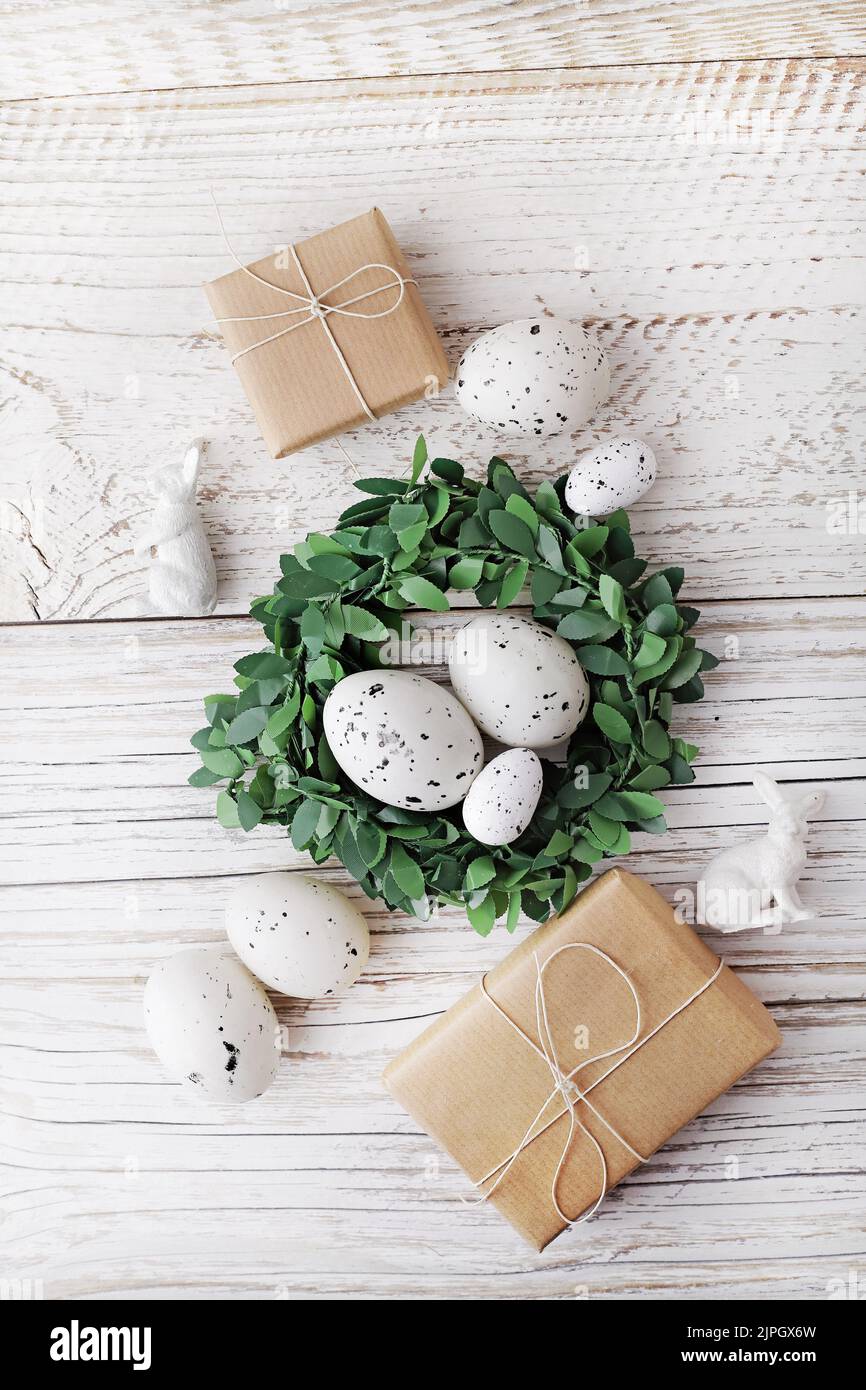 easter decoration, easter gift, easter wreath, easter decorations, easter gifts, easter wreaths Stock Photo