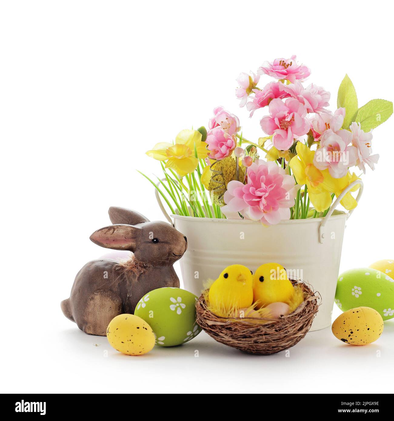 easter bunny, easter eggs, spring decoration, easter bunnies, easter egg, spring decorations Stock Photo