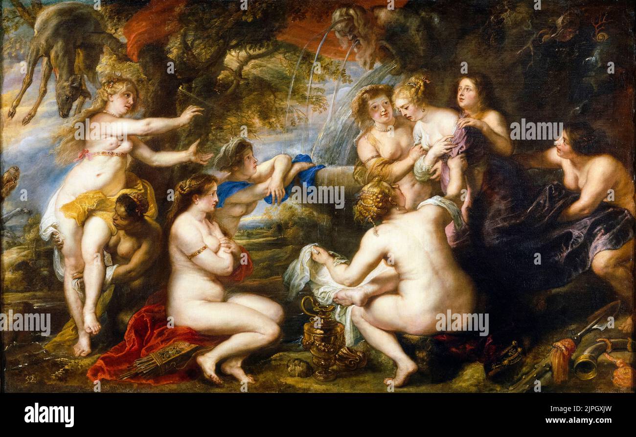 Peter Paul Rubens, Diana And Callisto, painting in oil on canvas, circa 1635 Stock Photo