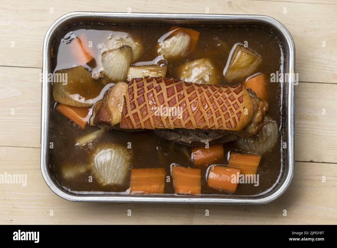 roast pork, crust, broth, roast porks, crusts, broths Stock Photo Alamy