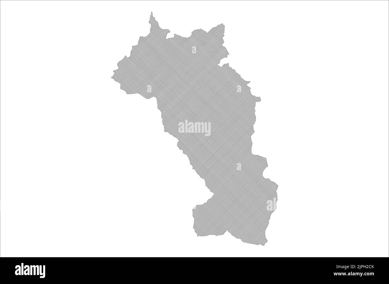 Paro state of Bhutan Vector map illustration on white background, seamless colorful map Stock Vector