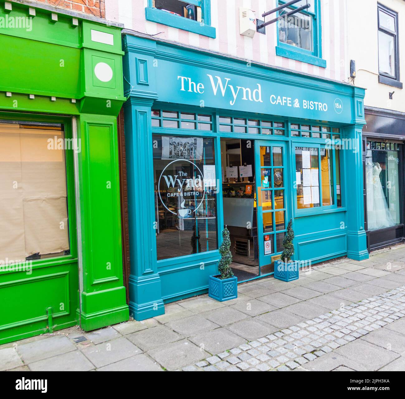 The Wynd cafe and bistro in in Post House Wynde,Darlington, England,UK