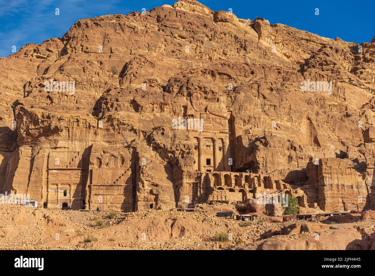 petra, jordan, grave temple, petras, jordans, grave temples Stock Photo