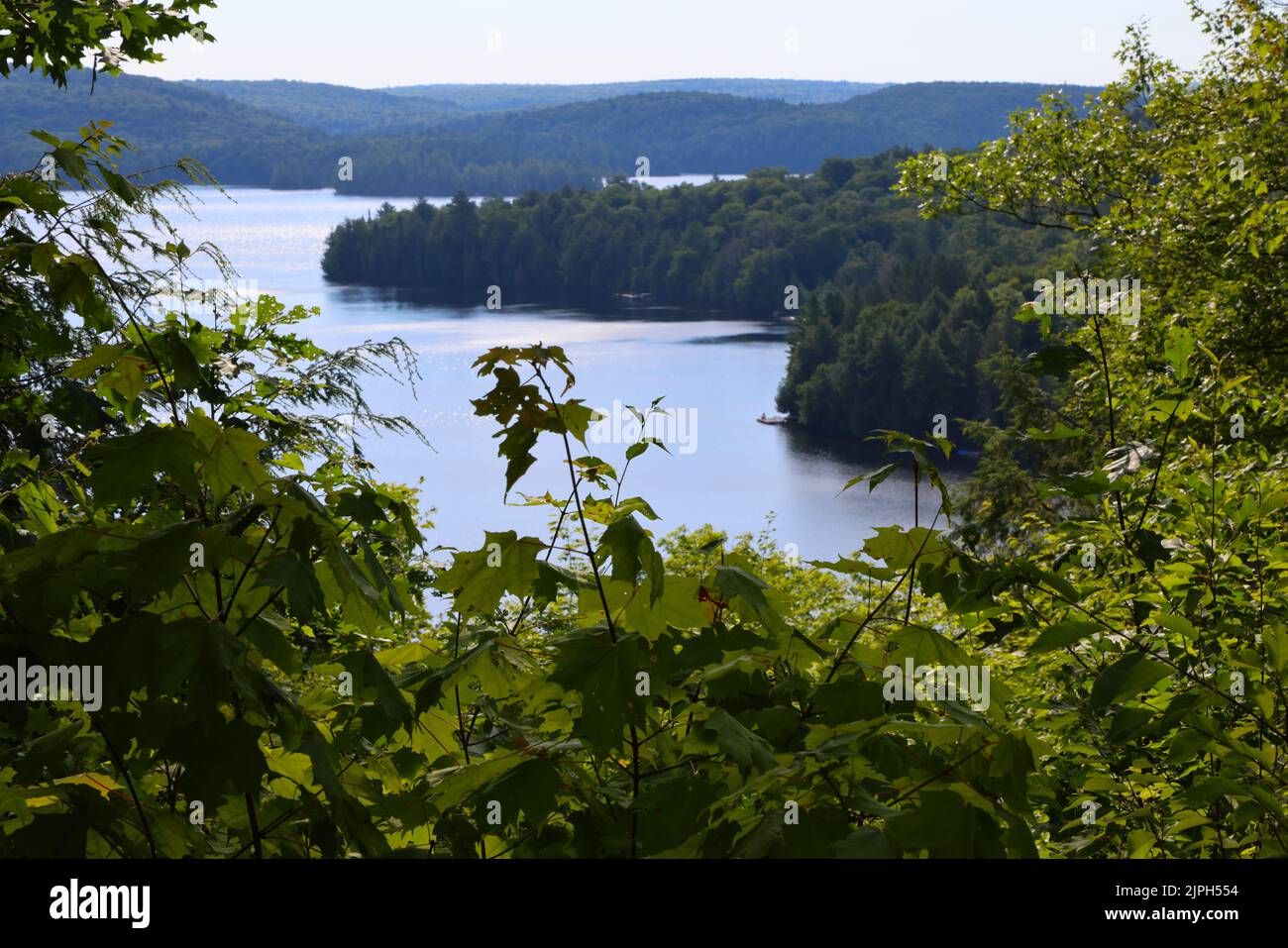 Lake in La Mauricie National Park, Quebec Stock Photo