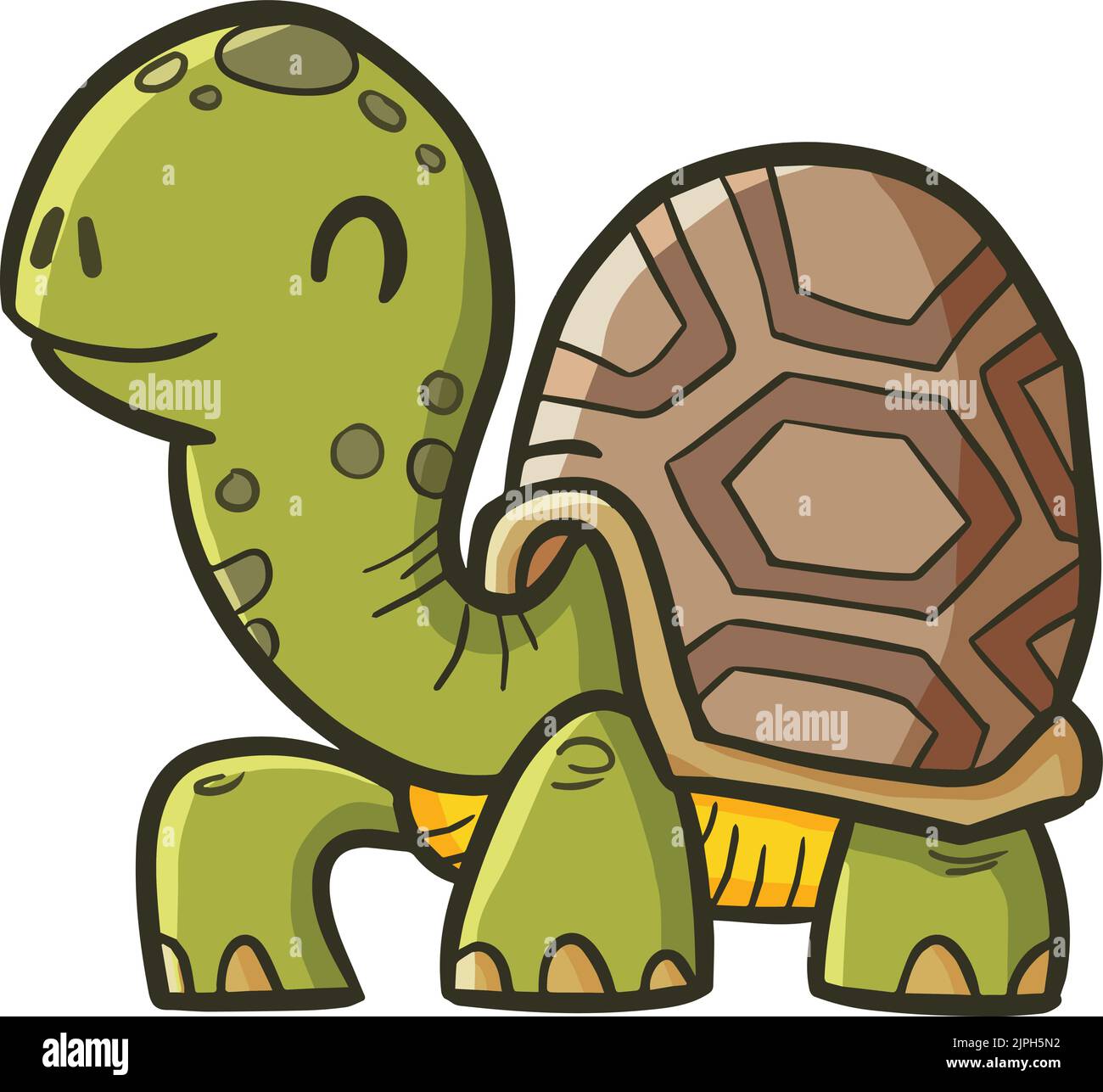 An illustration of a graphically painted turtle with a smile Stock Vector Image & Art Alamy