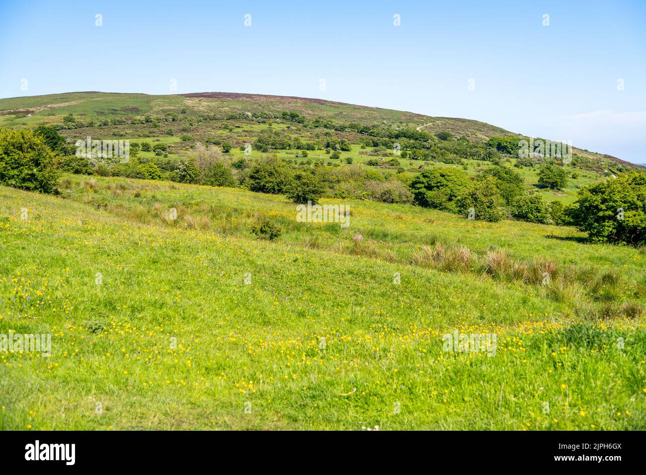 A view of the landscape of Cave Hill in Belfast, Northern Ireland Stock Photo