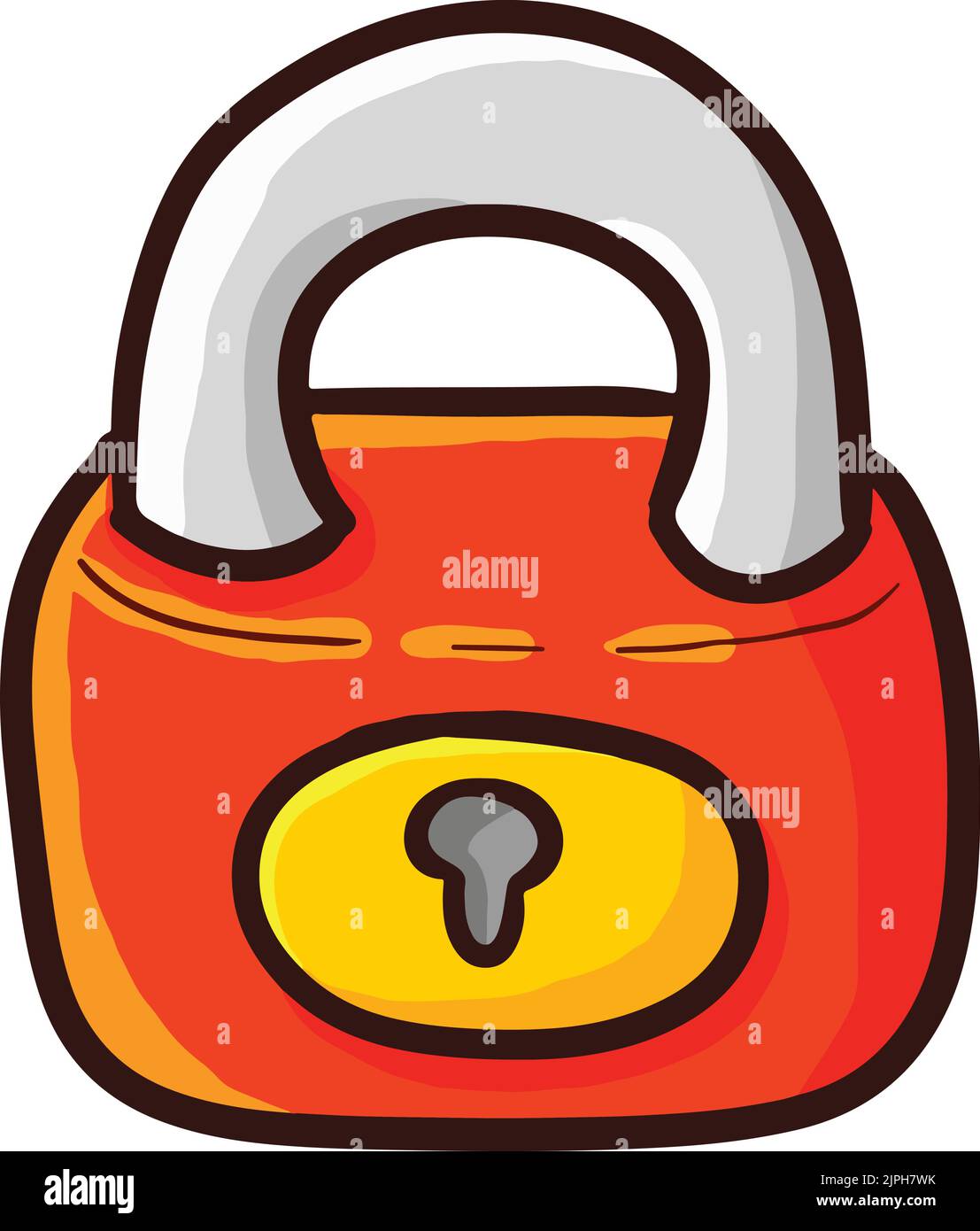 A vector illustration of the lock with key Stock Vector Image & Art - Alamy