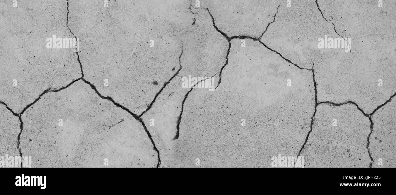 Cracked and obsolete gray wall Stock Photo Alamy