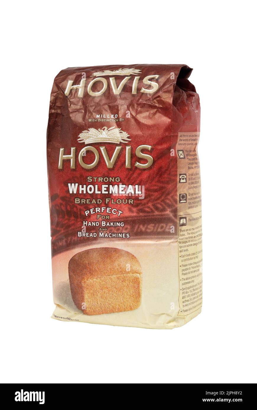 July 5th, 2011 bag of Hovis wholemeal bread flour. Studio shot