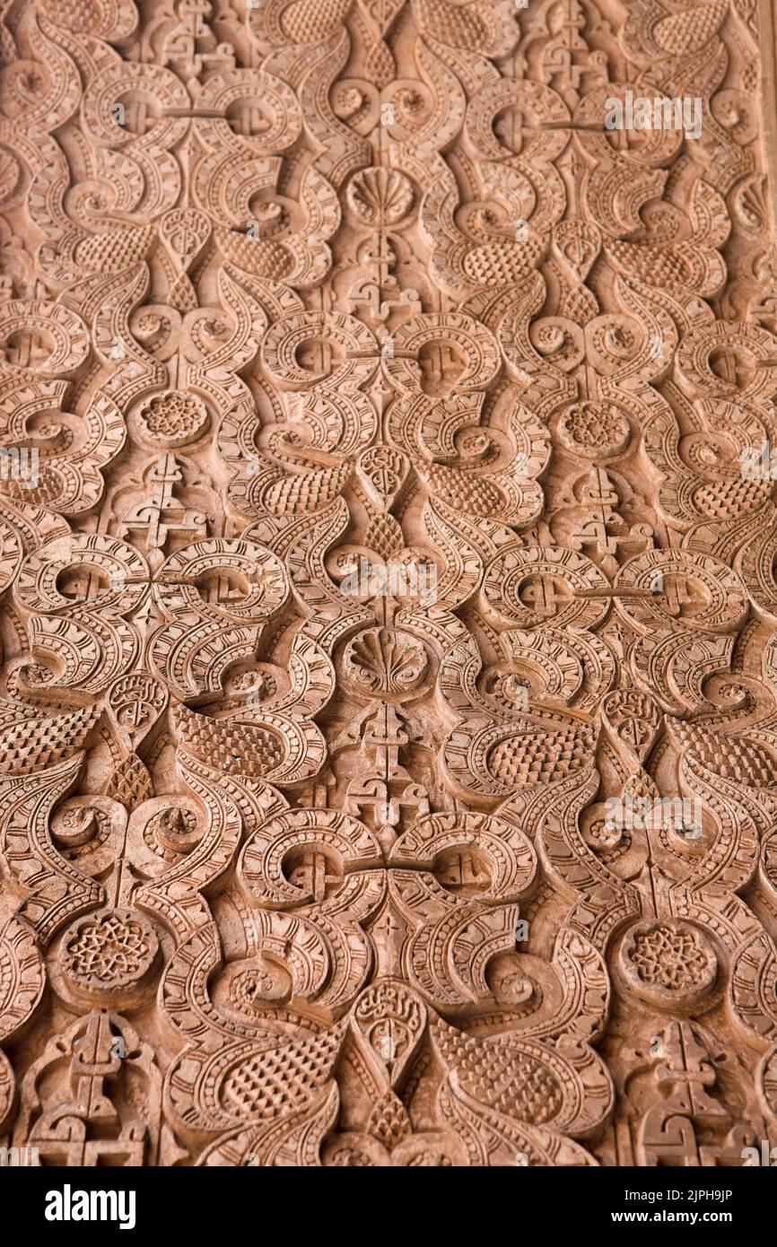 Details of intricate Moroccan stonework Stock Photo